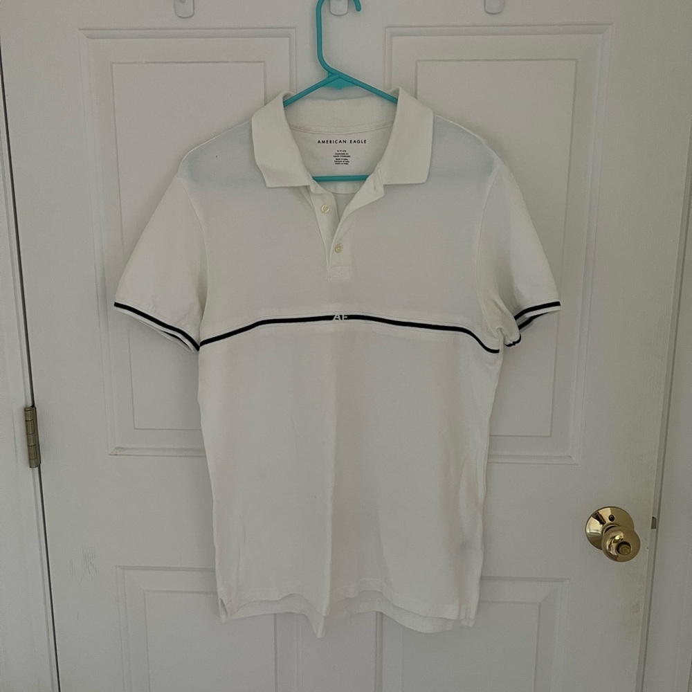 Men’s American Eagle Collared Button Up Short Sleeve Shirt